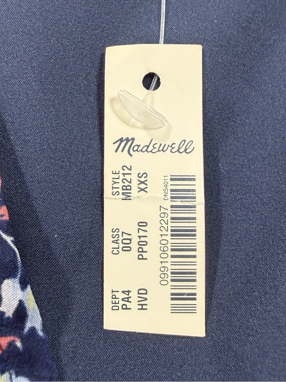 NWT Madewell Floral Seersucker Georgette Midi Dress XXS MB212 - Picture 10 of 16